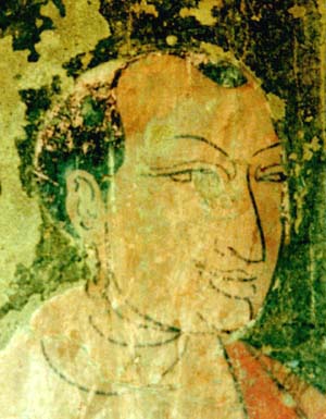 monk 15thcent, Tholing, Tibet