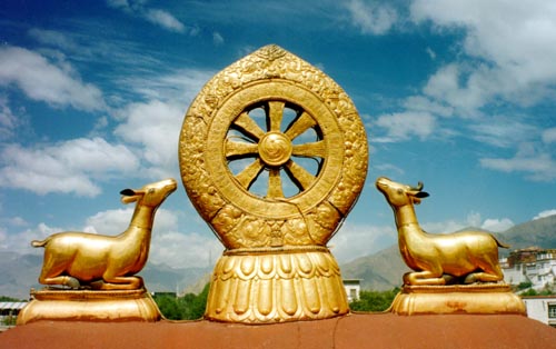 golden deer, roof of the Jokhang