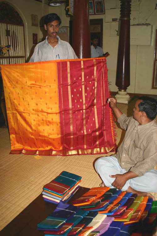 sari shop, Karaikuti, Tamil Nadu