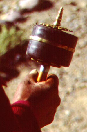 Tibetan prayer wheel